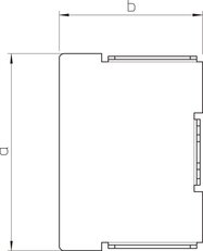 OBO LKM E80080RW Koncový díl 80x80mm čistě bílá Ocel pásově zinkováno