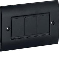PC 83 A 04302 Záslepka na krabice s roztečí otvorů 83,5 mm - černá IBOCO B04302