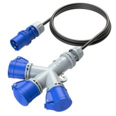 rozbočovač IP44 3 x 16A/230V 3p, vstup k PCE 9432002