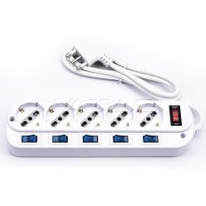 1,5m extension socket with individual sw