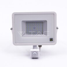 50W LED Sensor Floodlight SAMSUNG CHIP Cut-OFF Function White Body 6400K VT-50-S