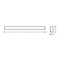 Stropní svítidlo Izar III 1500mm 26,5W 3000K 3372lm LUCIS I3.L3.1500.93
