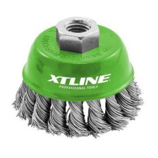 Cup brush  twisted wire, 65 mm stainless XTLINE XT22037