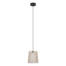 Závěsné svítidlo FATTORIA E27 černá/hnědá/bílá 1X25W EGLO 900902