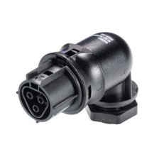 zásuvka vestavná gesis RST, 3-pól, šroubové svorky, M20, úhlová 90°, černá