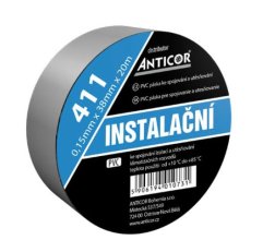 Instalační páska ANTICOR 411 PVC 50x10x0,13 bílá