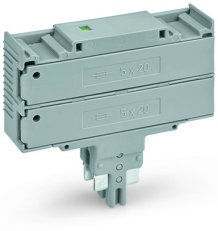 Dvojitý pojistkový modul 230V šířka 10,4mm šedá WAGO 2003-911/1000-923