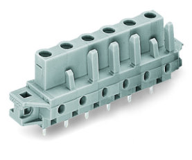 Pružinová svorkovnice THT rovná 7,5 mm šedá 10pól. WAGO 232-740/031-000