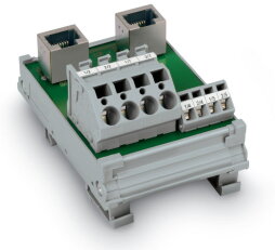 propojovací modul 2x RJ-45 Svorky na desky plošných spojů, 2řadé WAGO 289-965