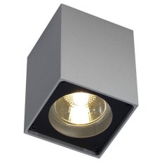 ALTRA DICE stropní svítidlo QPAR51 hranaté stříbrošedé/černé max. 35 W