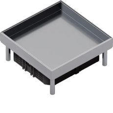 Přístrojové nerezové víko plné Q06 pro podlahovou krytinu výšky 25 mm EKQ060BL25