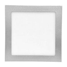 Ecolite  SMD LED panel vysoce úsporné vestavné svítidlo, čtverec, stříbrné