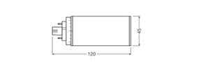Světelný zdroj LEDVANCE DULUX LED T/E HF & AC MAINS V 7W 830 GX24Q-2