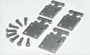 Závěsy montážní ARIA kovové nerez sada 4ks ABB 831000