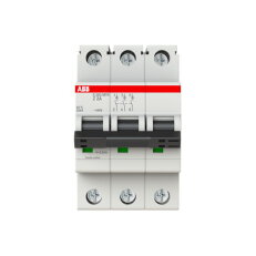 ABB S203MTR-Z2, třípólový jistič, 2A, Z, 10kA, určeno pro drážní aplikace