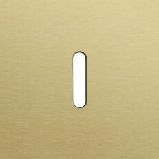 Jednoduchý čelní panel, NIKO Rocker alu GOLD BRUSHED 227-56101