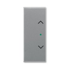 "ABB Time 6220E-A02002 36 Kryt 2násobný levý/pravý symbol žaluzie"" ocelová"