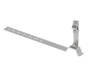 Držák vedení s příchytkou L330 pod střešní krytinu na drát d8/10mm, Inox 405713