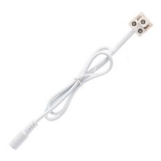 Konektor pro DC lištu s výstupním power konektorem (zásuvkou) max. 8A bílá