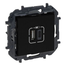 NILOE S.NABÍJEČKA USB A+C ČER. LEGRAND 863540B