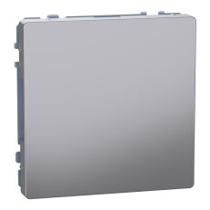 Záslepka, Merten System D, stainless steel, termoplast barvený MEG4075-6036