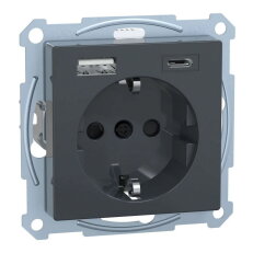 MEG2367-0414 Zásuvka Schuko, Sys-M, USB