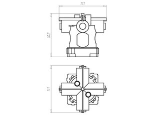 Krabice stropní rozvodná průměr 60 mm, do betonu KAISER 1245-63