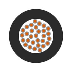 Jednožilový vodič ÖLFLEX HEAT 205 SC 1X0,25 BK černá LAPP 0081001