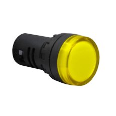 Kontrolka LED KND 16 žlutá 12-24V AC/DC ELEKTRO BEČOV K8161224.26