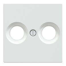 Centrální deska, Merten System M, anténa, 2 otvory, active white, lesklý plast
