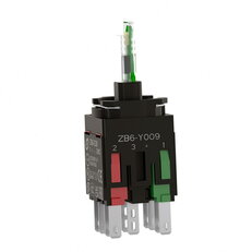 Schneider ZB6ZB35B Polosestava kontaktů, 12...24V, 1 Z + 1 V - zelená