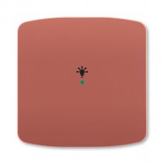 ABB Tango Kryt 1násobný symbol osvětlení vřesová červená 6220A-A01001 R2