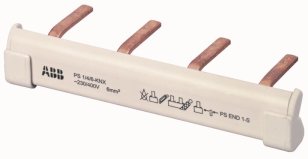 ABB KNX Fázová přípojnice 1pólová 4 kontakty 6 mm2 PS 1/4/6-KNX 2CDG924003R0011