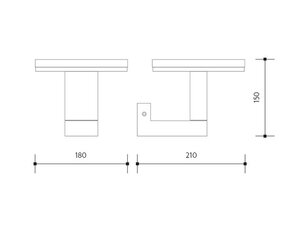 Venkovní nástěnné LED svítidlo BARI N, antracit, neutrální 10W IP54 PN42300009