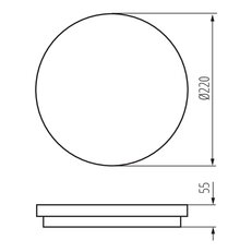 Přisazené LED svítidlo BENO 18W NW-O-W KANLUX 32940