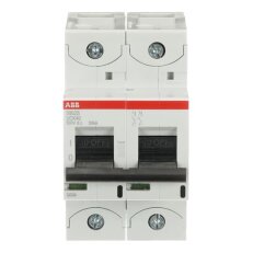 S802S-UCK40 jistič char. K 2p 40A 250V DC Icu 50kA ABB 2CCS862001R1557