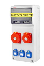Zásuvková skříň ZSF30200000.0/3951 IP44 jištěná bez chrániče FAMATEL v460