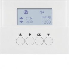 KNX RF žaluziový časový spínač, quicklink, K.1, bílá lesk BERKER 85745179