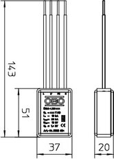 OBO ÜSM-LED 230 Modul přepěťové ochrany typ 3 pro 230V sítě optická signal. 230V