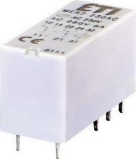 Miniaturní paticové relé MER2-230AC, kontakty 2xCO,8A, 230V AC ETI 002473034