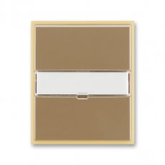 Kryt vypínače s popisovým polem 3558E-A00610 25 kávová/led. opálová Element ABB