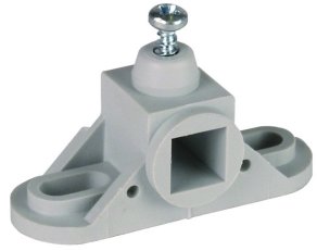 Úchyt pro lištu PA 10x10mm, plast šedý DEHN 563014