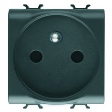 Zásuvka FR 2P+E 16A 250V, černá GEWISS GW12247