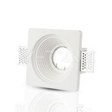 GU10 Fitting Gypsum White Recessed Light Round, VT-867 V-TAC SKU3152