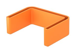 OBO US 7 KS OR Ochranný kryt, pro konce profilů US 7, oranžová Polyetylén, PE