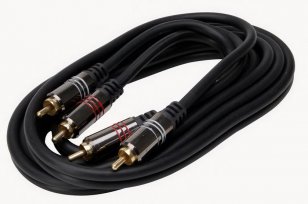 Audio připojovací kabel 2 x 2 TULP, 2 m