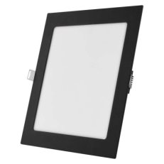 LED vestavné svítidlo NEXXO, čtvercové, černé, 18W, se změnou CCT EMOS ZD2343