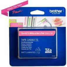 Páska BROTHER TZe-MQP35 růžová/bílá (12mm, laminované)