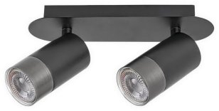 Zircon GU10 2X 5W IP20 matná černá RABALUX 5070