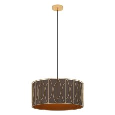 Závěsné svítidlo COROJAL 1xE27 zlatá/cappuccino 40W IP20 EGLO 390206